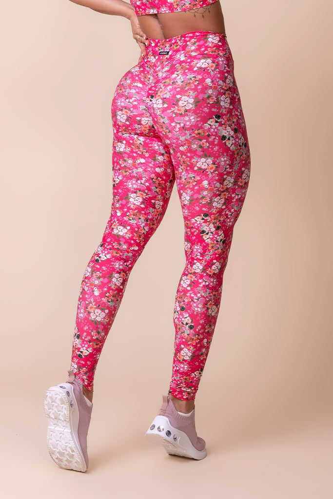 Canoan Spring Floral Leggings Pink