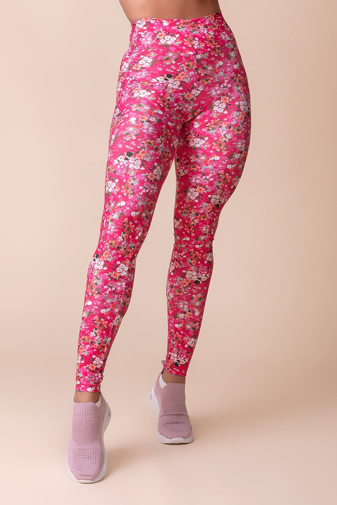 Canoan Spring Floral Leggings Pink